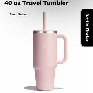 Hydro Flask Blush Tumbler with Handle and Straw